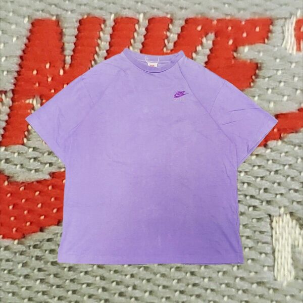 激レア 90s 銀タグ 紫 Tシャツ OLD NIKE ヴィンテージ 半袖Tシャツ