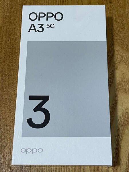 OPPO A3 5G 6.7インチ メモリー4GB ストレージ128GB ブラック ワイモバイル