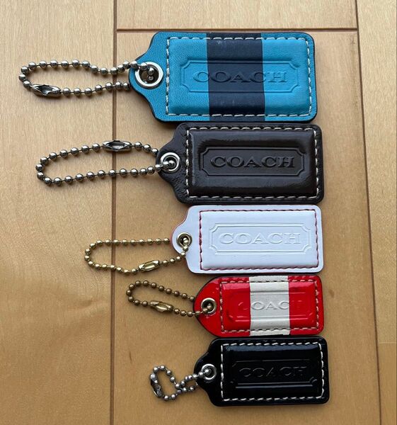 コーチ バッグチャーム タグ キーホルダー レザー COACH まとめ売り