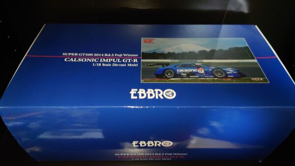 EBBRO 1/18 日産 GT-R R35 SUPER GT #12 CALSONIC