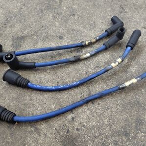 プラグコード 4本セット ツインコア 青