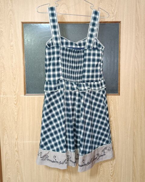 axes femme チェックワンピース