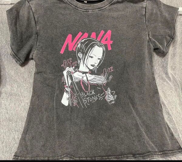 NANA キャラクター Tシャツ ダークグレー 半袖