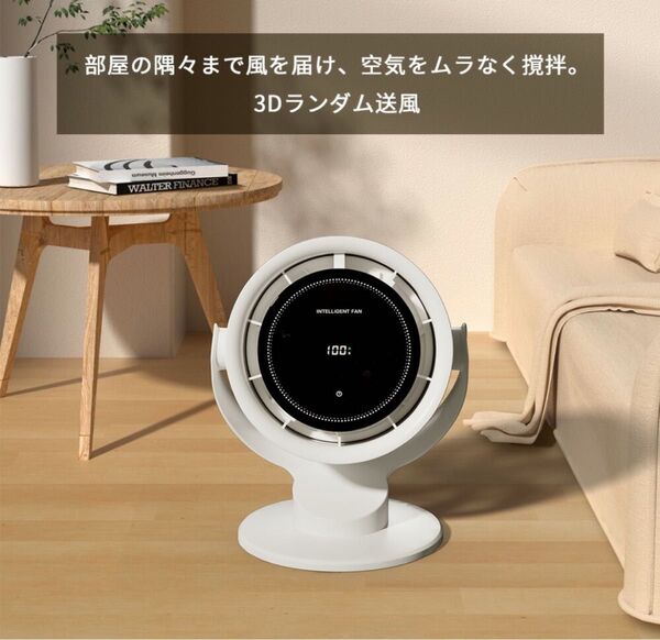 卓上扇風機 扇風機 DCモーター強力 壁掛け USB充電 省エネ DCファン パワフル送風 小型 USB扇風機 ミニファン