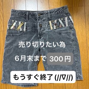 ハーフパンツ コーデュロイ 古着 ヴィンテージ風