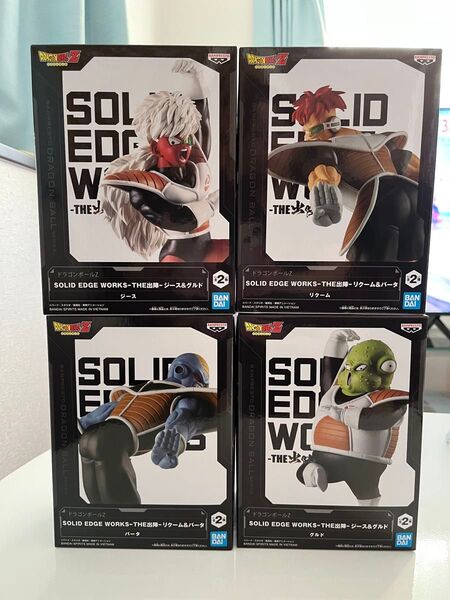 ギニュー特戦隊のバータ、ジース、リクーム、グルドの 4個セット SOLID EDGE WORKS-THE出陣シリーズ
