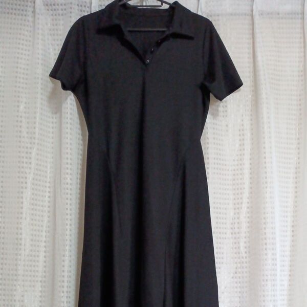 ミッシュ マッシュ MISCHMASCH ブラック 黒カジュアルワンピース Mサイズ 半袖 Aライン