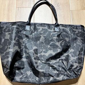 A BATHING APE トートバッグ ブラックカモフラージュ