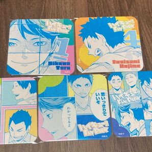 ハイキュー ファンパーク アートコースター 青葉城西 及川徹 岩泉一 京谷 金田一 国見 セット