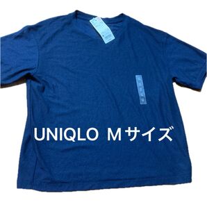 ユニクロ クルーネックTシャツ ネイビー M 未使用 UNIQLO