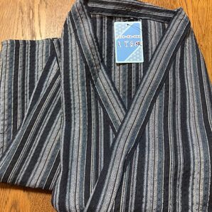 しじら織 メンズ 甚平 じんべい ネイビー 新品 未使用 Mサイズ