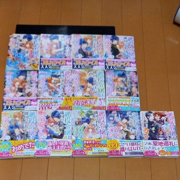 【裁断済み】悪役令嬢は隣国の王太子に溺愛される 1~12 (ビーズログ文庫 他1冊 13冊セット