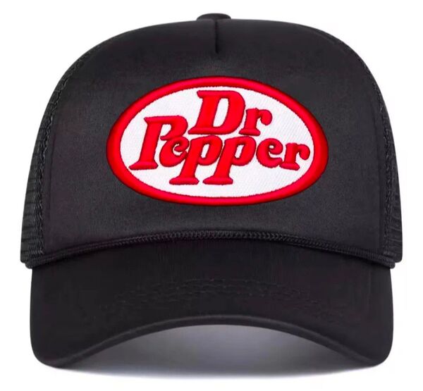 帽子 野球帽 ベースボールキャップ 『Dr.Pepper 黒/白』新品未開封