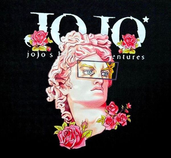 ジョジョの奇妙な冒険 Tシャツ L 黒 黄金の風 dio 空条承太郎 吉良吉影