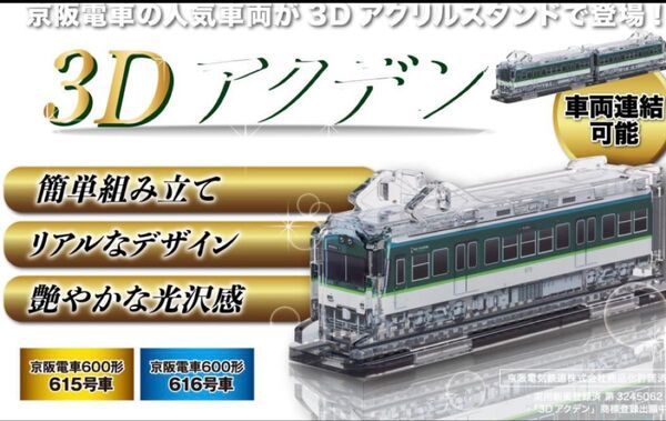 鉄道模型 アクリルスタント/京阪電車600形 615のみ