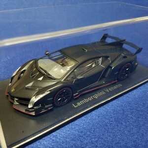 ■美品■KYOSHO■京商■1/43■LAMBORGHINI■ランボルギーニ ヴェネーノ■マットブラック■05571MBK■a289