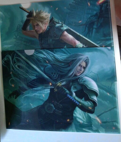 FFVII ファイナルファンタジーVII セフィロス クラウド クリアファイル