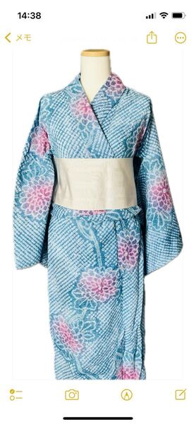 きぬたや 藤娘 浴衣 絞り