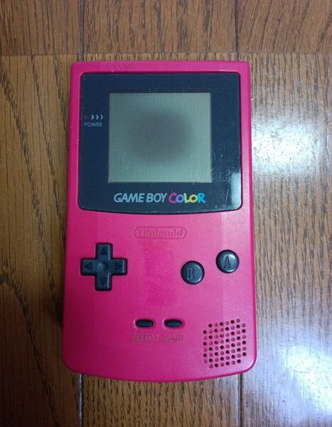 ゲームボーイカラー レッド ジャンク扱い 使用感あり セレクトスタートボタンかなり強め反応 電源接触悪い 本体のみ 起動確認済み