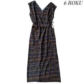 【6(ROKU)】SILK PRINT ONE PIECE 36 カシュクール