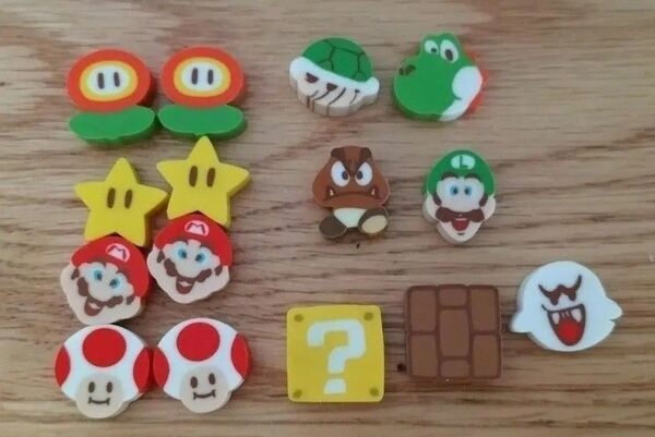 マリオミニ消しゴム 15個