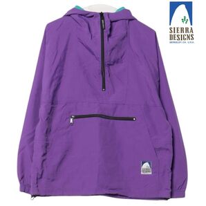 SIERRA DESIGNS × BACK NUMBER アノラック ナイロンパーカー M ドローコード パープル シェラデザイン