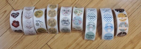 Thank youシール 切り売り360枚 ピンク系マステ まとめ売り
