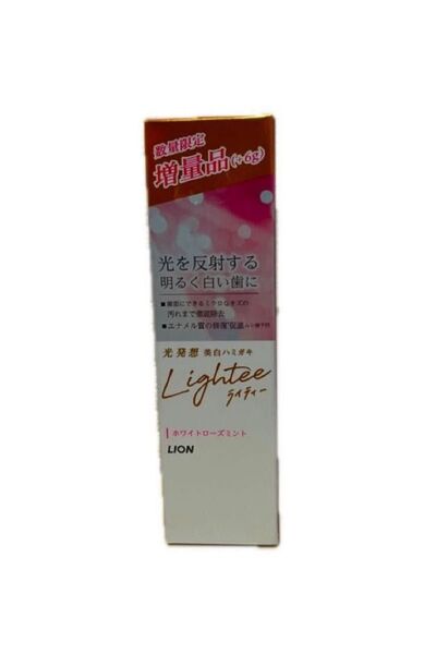 ライティー【未使用良品】ライオン Lighteeホワイトローズミント 歯磨き粉 106g 1個