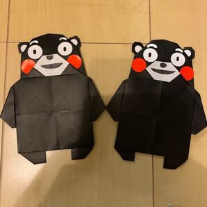 くまモン風 折り紙