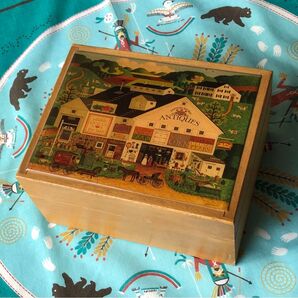 Georgina's Country Creations カントリー調の木製小物入れ アメリカンアンティーク インテリア雑貨