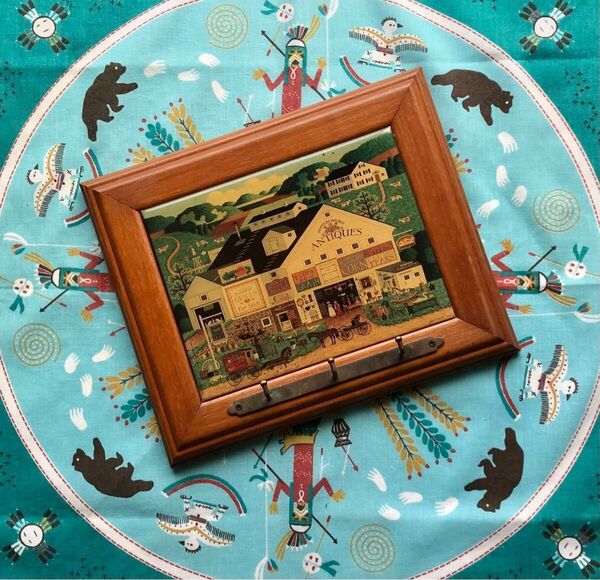 Georgina's Country Creations カントリー調木製壁掛けフック付き アメリカンアンティーク インテリア雑貨