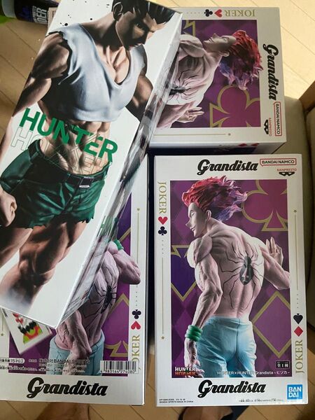 シオンタウン様 HUNTER×HUNTER Grandista ヒソカフィギュア3体 ゴンフィギュア 新品未開封4体セット