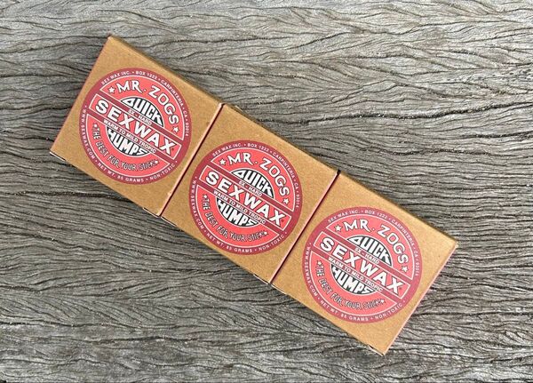 新品、SEX WAX 3個セット サーフィン ワックス レッドラベル