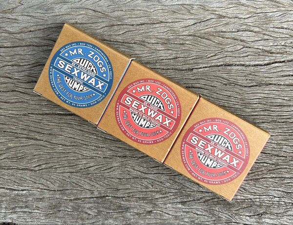 新品、SEX WAX 3個セット サーフィン ワックス レッドラベル&ブルーラベル