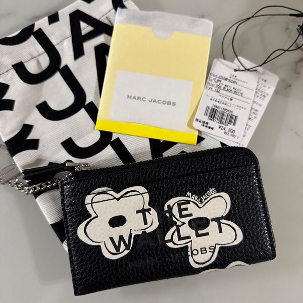マークジェイコブス財布 ザ デイジー レザー アイテムズ トップ ジップ マルチ ウォレット