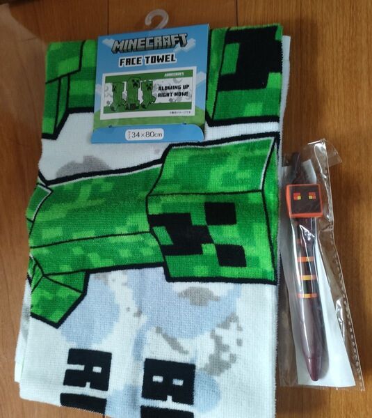 マインクラフト フェイスタオル