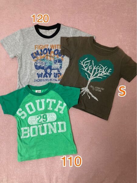 半袖 Tシャツ 3枚 セット 男の子 110 120 Sサイズ