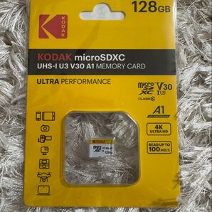 【KODAK】microSDXC 128GB UHS-1 U3 V30 A1 4K録画対応