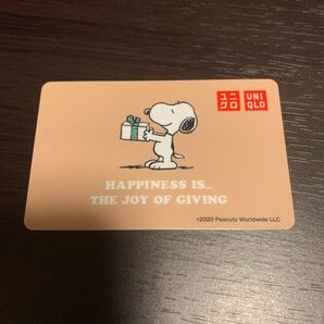 スヌーピー PEANUTS ユニクロ card 使用済みカード SNOOPY