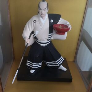 黒田節 日本人形 黒田武士 博多人形 アンティーク コレクション 人形 陶器製 ガラスケースは別売り