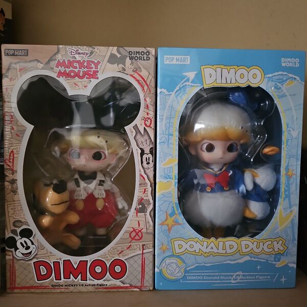 dimoo ディズニー アクションフィギュア ミッキー ドナルド