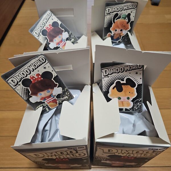 DIMOO WORLD DISNEY シリーズ ぬいぐるみキーチェーン BOX