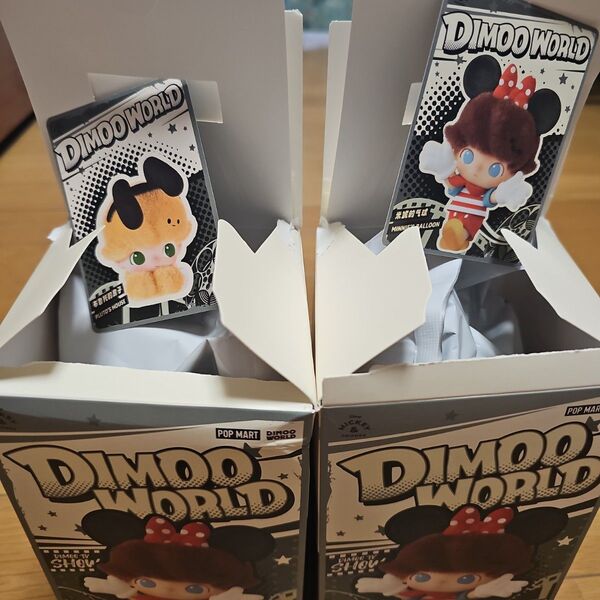 DIMOO WORLD DISNEY シリーズ ぬいぐるみキーチェーン BOX