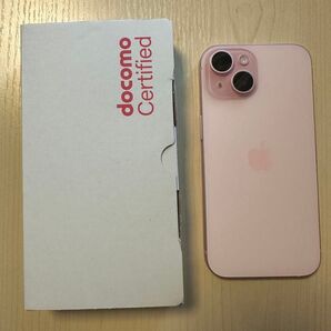 美品 iPhone15 128GB SIMフリー ピンク docomo正規