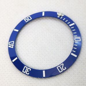 ベゼルインサート ブルー 外径 38mm 内径 30.5mm 腕時計 ウォッチ カスタム 交換 修理 補修 パーツ MOD 等