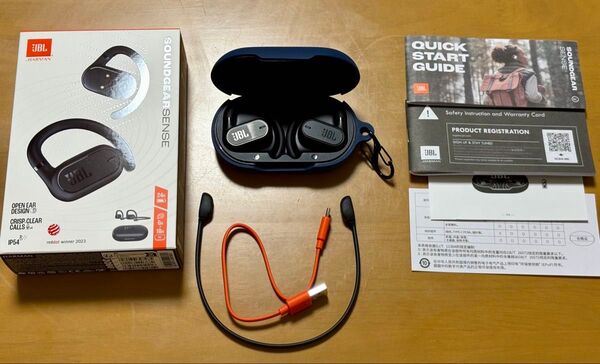 オープンイヤー 完全ワイヤレスイヤホン JBL Soundgear Sense JBLSNDGEARSNSBLK Black