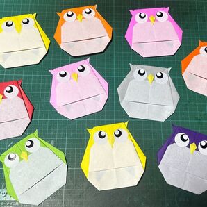折り紙 フクロウ 10個 ハンドメイド 秋 敬老の日 ⑤