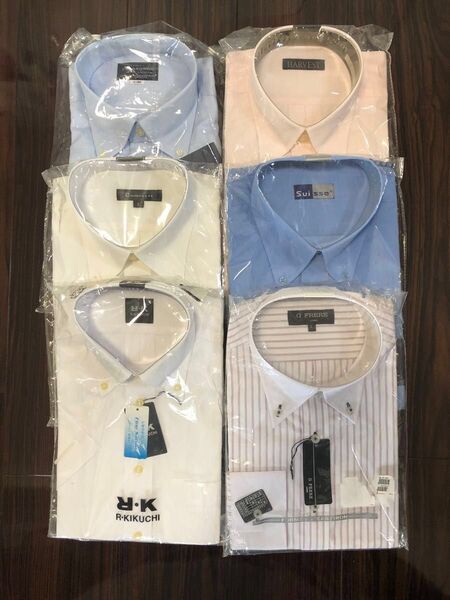 【訳あり品】ビジネス用ワイシャツ アソート6枚 + おまけ1枚