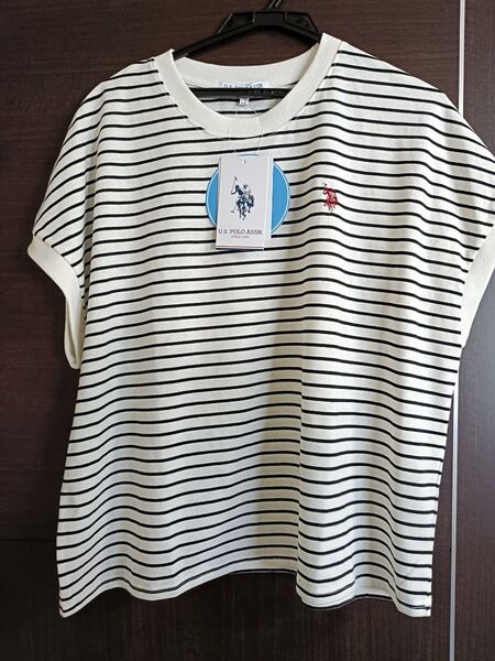 タグ付き未使用品 ユーエスポロアッスン tシャツカットソー ボーダー