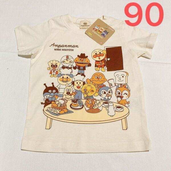 90cm アンパンマン 子供服 半袖Tシャツ